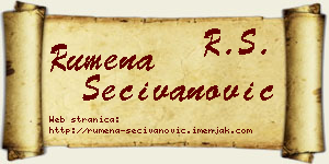Rumena Sečivanović vizit kartica